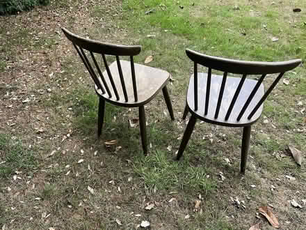 Photo of free two wooden chairs (Hinchley Wood KT7) #1