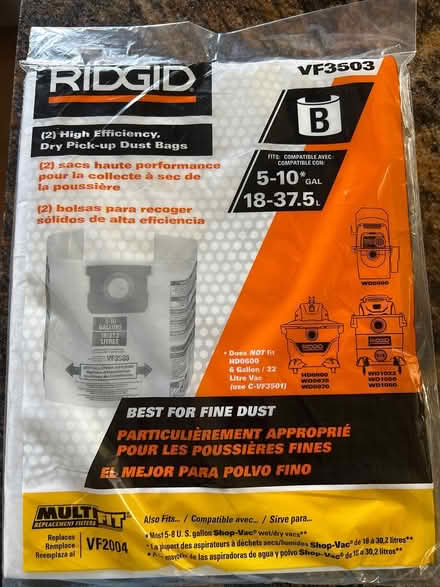 Photo of free Ridgid dust bags (Bay Farm Alameda) #1