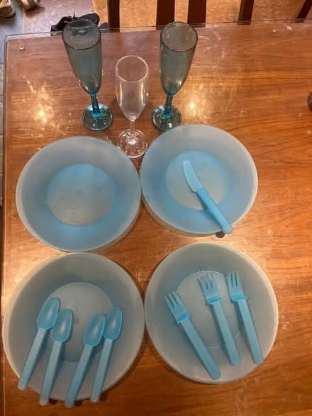 Photo of free Plastic Plates, Cutlery, Flutes, Camping (London Colney AL2) #1