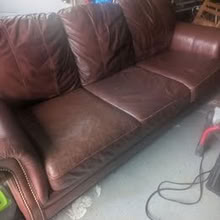 Photo of free 2 leather couches (Leonardo/Middletown) #1