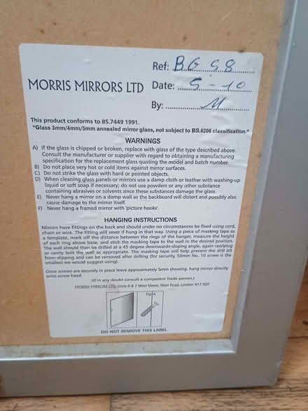 Photo of free Mirror (Eastfield) #2