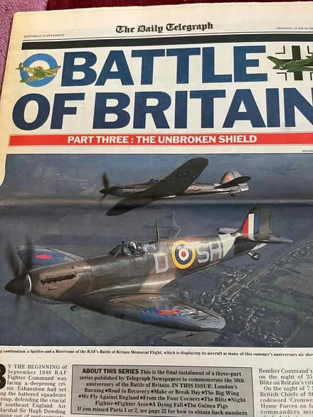 Photo of free Commemorative Battle of Britain newspapers (The Triangle Estate RH15) #2