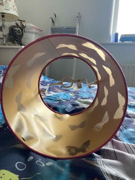 Photo of free Pink butterfly lamp shade (Beaconside ST16) #2