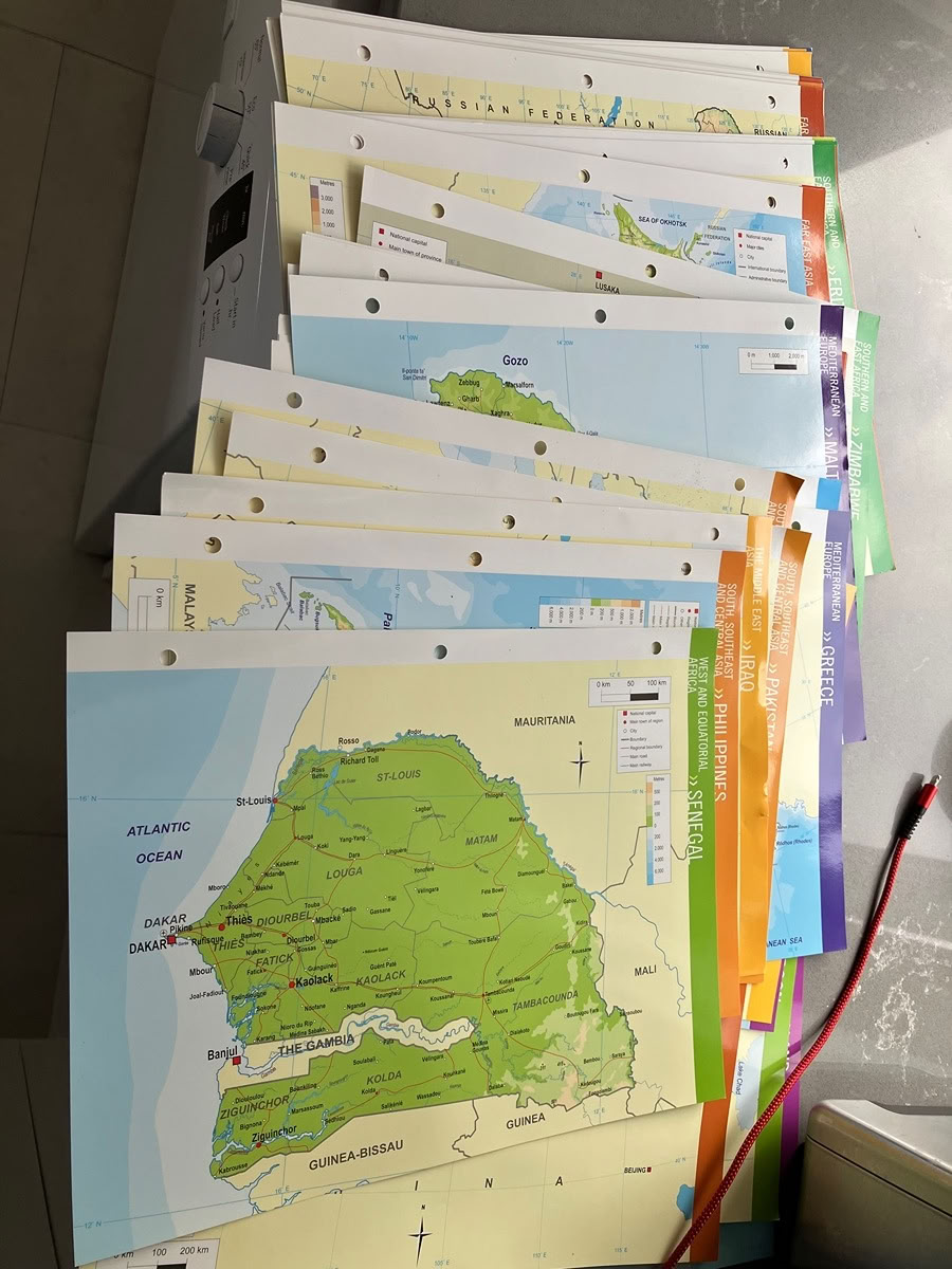 Free: Punch hole map sheets (Coulsdon, nr, train station)