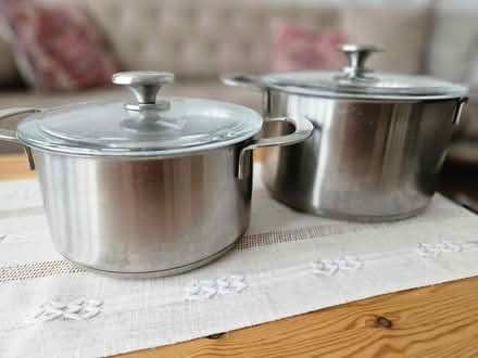 Photo of free 2 stainless steel pans (HA3 Harrow) #4
