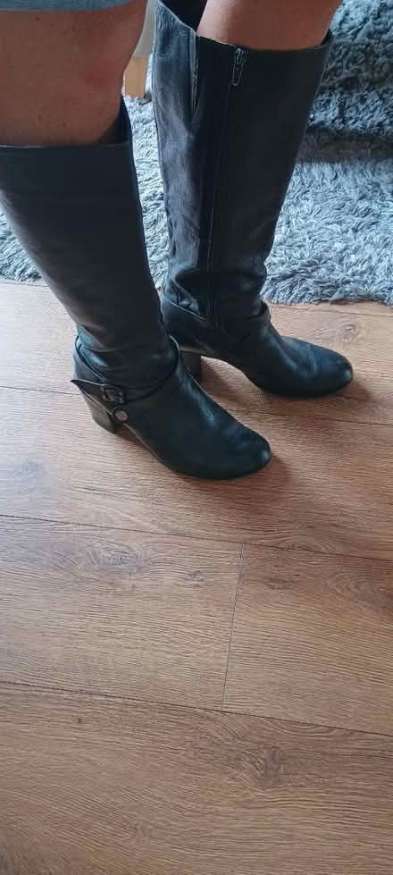 Photo of free Clarks black leather ladies boots (Blackwater) #2