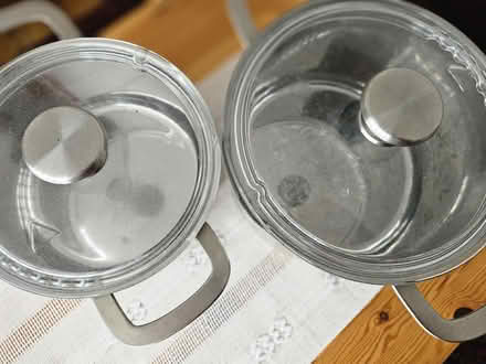 Photo of free 2 stainless steel pans (HA3 Harrow) #2