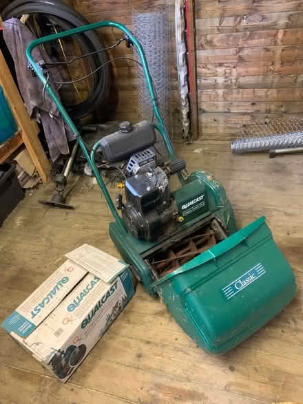 Photo of free Qualcast cylinder lawn mower plus scarifier (Long Stratton NR15) #1