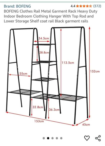 Photo of free Clothes Rack (Romanby DL7) #2