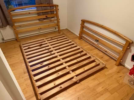 Photo of free Wooden double bed frame (SW16) #2