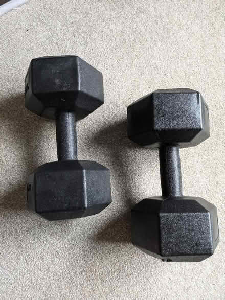 Photo of free Two 7.5kg dumbbell weights (Nether Edge S7) #1