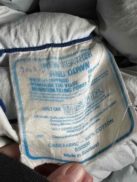 Photo of free 9.5 tog double duvet (Abraham Heights LA1) #1