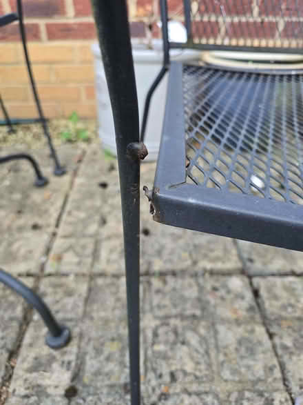 Photo of free Metal garden table and chairs (Langford Village OX26) #2