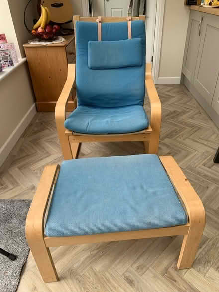 Photo of free Blue IKEA chair (Long Stratton NR15) #1