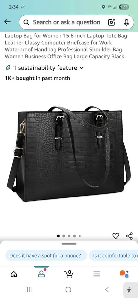 Photo of free Laptop bag (off Fisher Blvd) #1