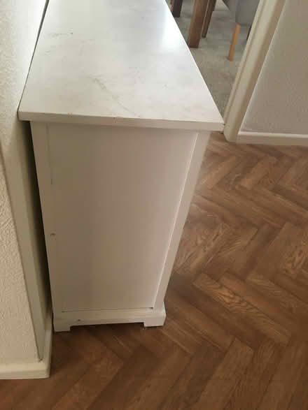 Photo of free Storage shelving unit, white, wooden (Drayton OX14) #2