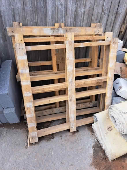 Photo of free 4 x wooden pallets (Heswall) #1
