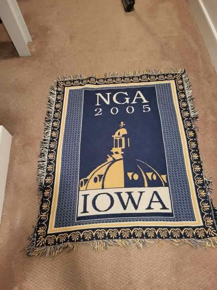 Photo of free Iowa throw blanket (Hill East) #1