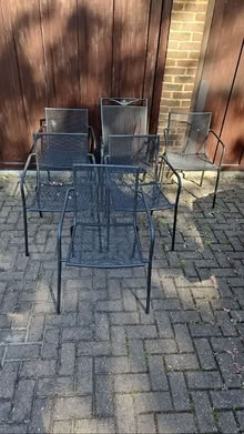 Photo of free 6 garden chairs (Wokingham RG40) #1