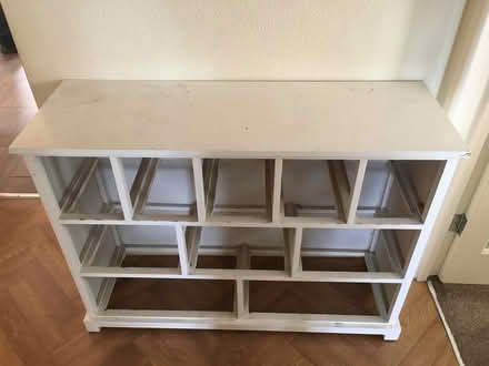 Photo of free Storage shelving unit, white, wooden (Drayton OX14) #1