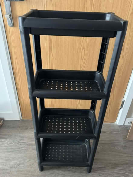 Photo of free Black plastic shelves (Mill Hill Village NW7) #1