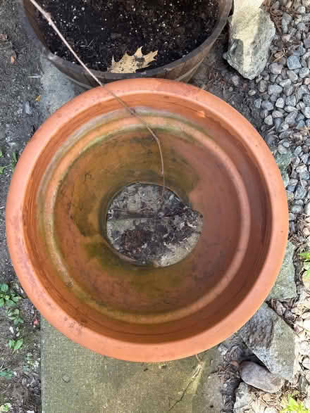 Photo of free Clay pot with broken bottom (Coxwell and Danforth) #2