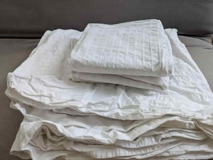 Photo of free Cotton duvet cover & 4 pillowcases (Northfields W13) #1