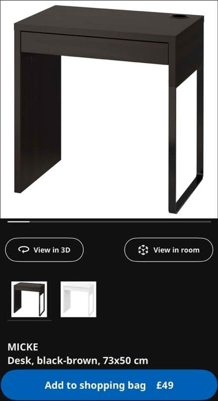 Photo of free Ikea Micke desk (Tonbridge) #3