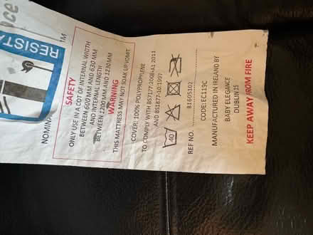 Photo of free Cot matress (West Drayton UB7) #2