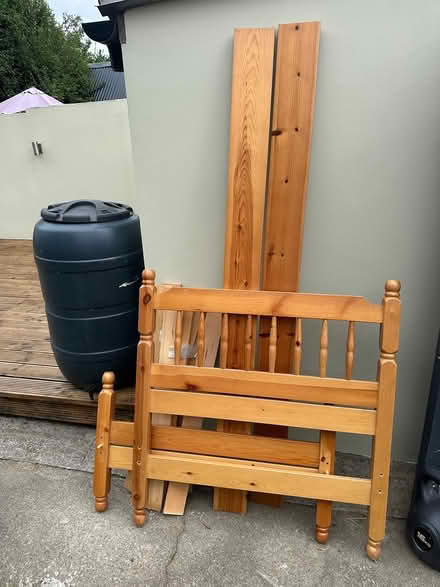 Photo of free Solid wood single bedframe (Santry) #1