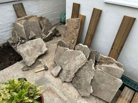 Photo of free Concrete bits and 2 slabs (Tooting SW17) #2