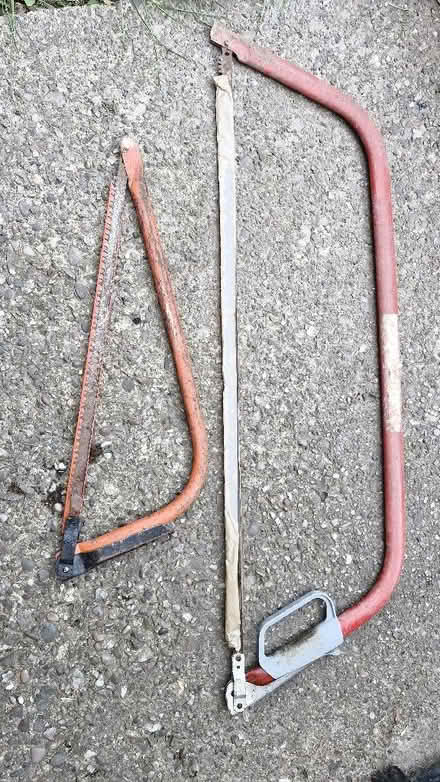 Photo of free 2 bow saws (The Dovecotes WV8) #1