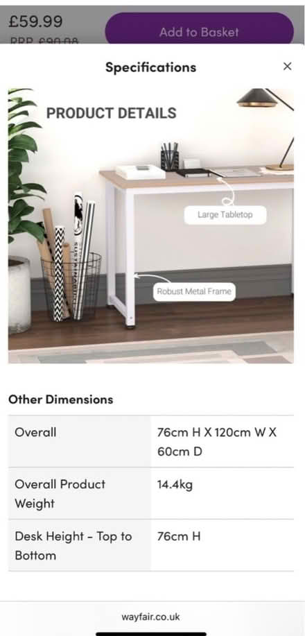 Photo of free Desk (NW6) #3