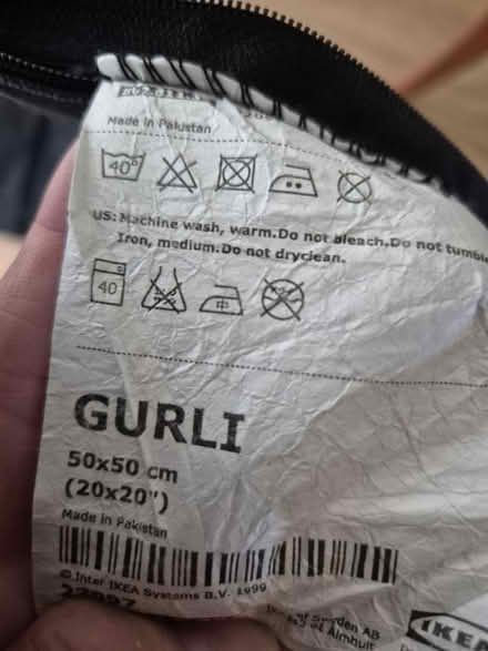 Photo of free Ikea Cushion Covers Black (Clerwood EH12) #2