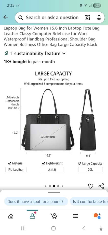 Photo of free Laptop bag (off Fisher Blvd) #3