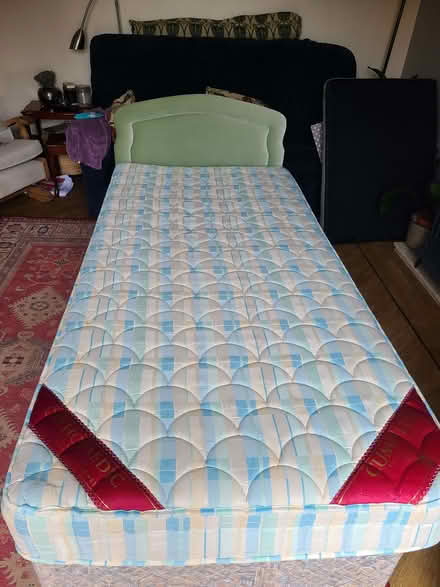 Photo of free Single divan bed with headboard (Pin Green Industrial Area SG1) #2