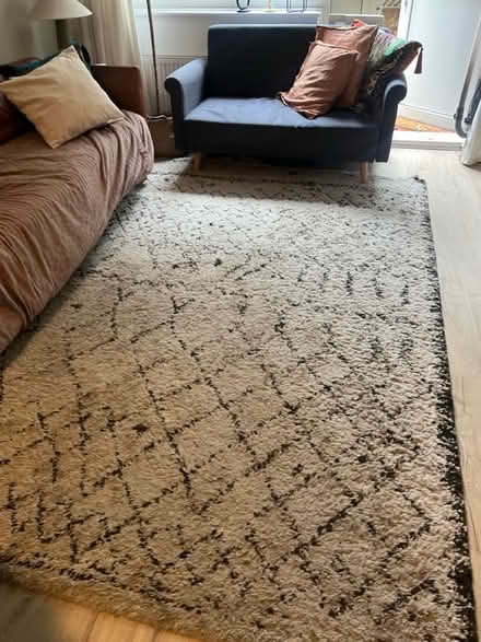Photo of free large off white rug (London fields E8) #1