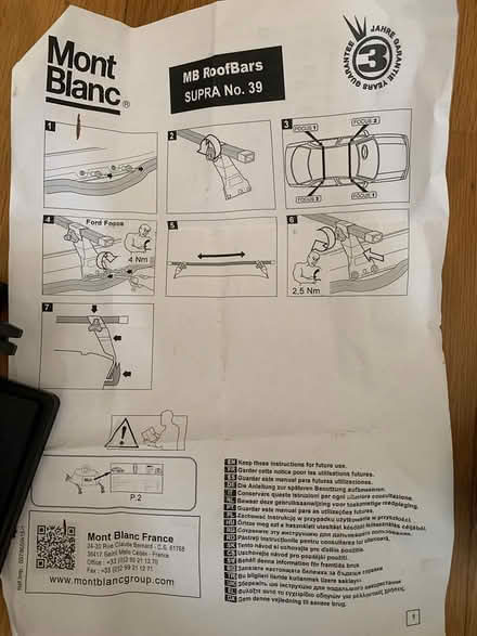 Photo of free Roof rack for Ford Focus II (Northwood HA6) #2