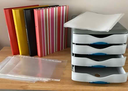 Photo of free Ring Binders, Poly Pockets, Drawers (Deaconsbank G77) #1