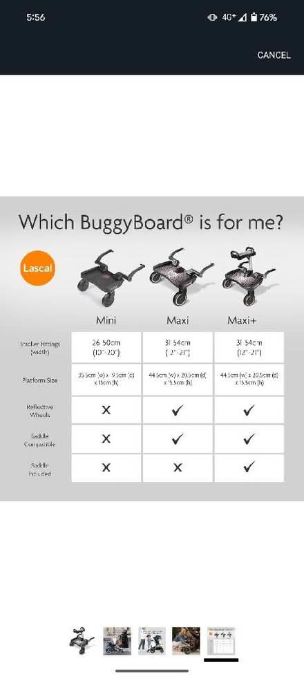 Photo of Buggy board (Paddock Wood TN12) #1