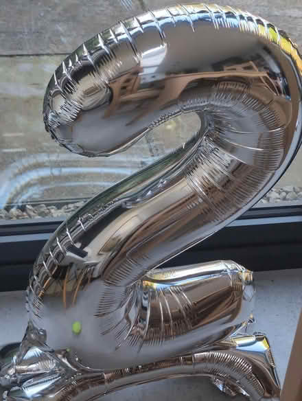 Photo of free Number 2 silver balloon (Brook Green) #1