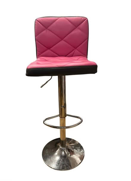 Photo of free 2 Pink & Black Barstools (Brooklyn Storage) #1
