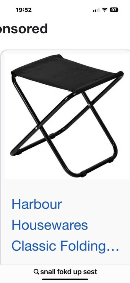 Photo of Small folding seat or similar (Moulsecoomb BN2) #1