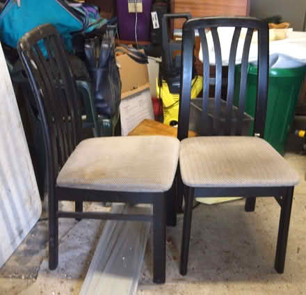 Photo of free Two dining chairs (Oakwood LS8) #1