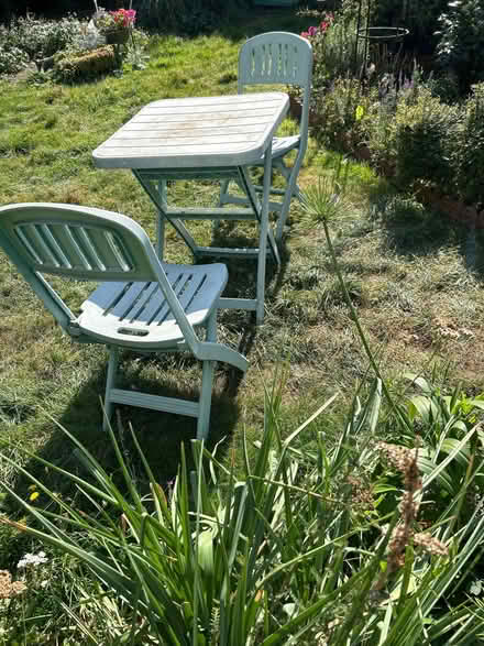 Photo of free Hard plastic table and chairs (IP5) #1