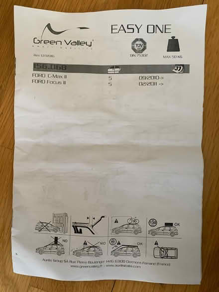 Photo of free Roof rack for Ford Focus II (Northwood HA6) #3