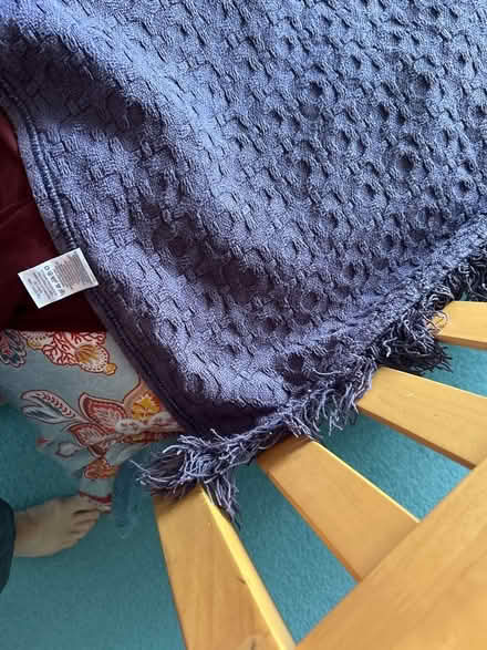 Photo of free Blue Throw - Approx 74” x 57” (Wallington PO16) #2