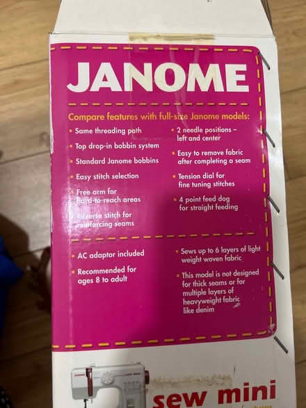 Photo of free Janome Sewing Machine (Potters Bar EN6) #2