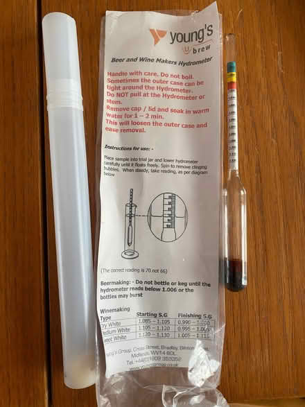Photo of free Hydrometer (Wadsley S6) #1