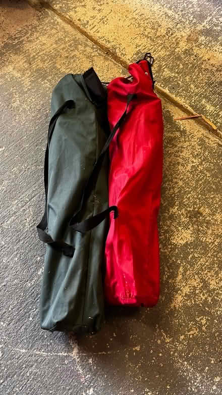 Photo of free 2 Old camping chairs with bags (ME10) #2